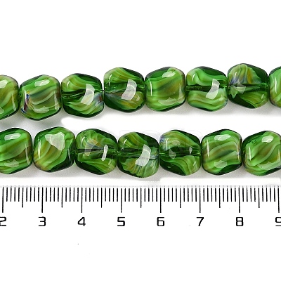 Handmade Milleflori Glass Beads Strands LAMP-M018-01A-05-1