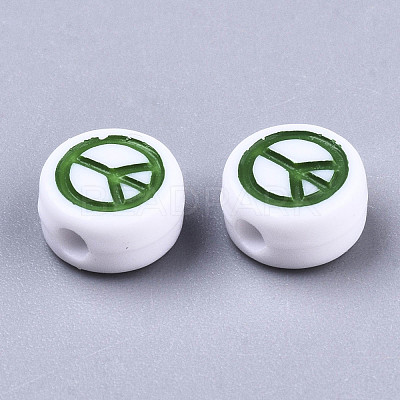 Opaque Acrylic Beads MACR-N008-35-1