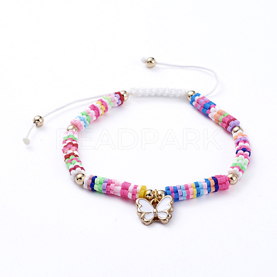 Adjustable Nylon Cord Braided Bead Bracelets BJEW-JB05100-05-1