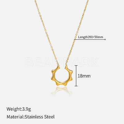 304 Stainless Steel Pendant Necklaces for Women FS-WG3C5F5-05-1