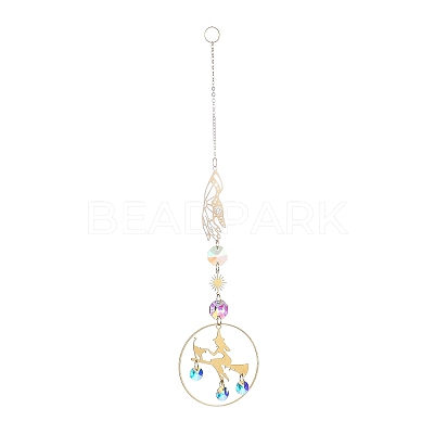 Brass Big Pendant Decorations LS-HJEW-M005-01G-01-1
