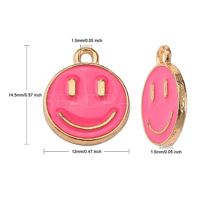 Alloy Enamel Charms X-ENAM-S121-165E-RS-1