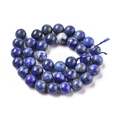 Natural Lapis Lazuli Beads Strands G-E483-17-10mm-1