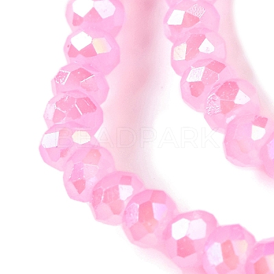 Baking Electroplate Glass Beads Strands X-DGLA-A039-J2MM-B09-1