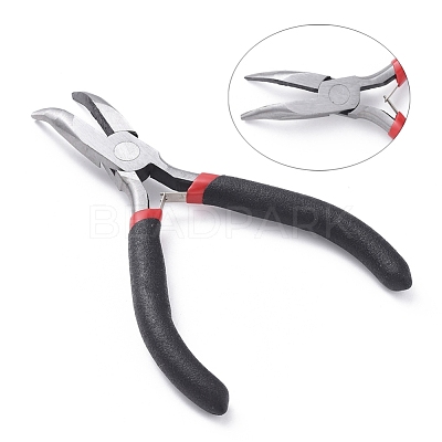 Carbon Steel Bent Nose Jewelry Plier for Jewelry Making Supplies P021Y-1