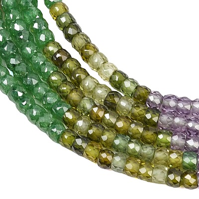 Cubic Zirconia Beads Strands ZIRC-P125-2x3mm-06-1