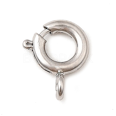 Brass Spring Ring Clasps KK-D407-20P-B-1