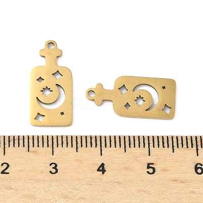 201 Stainless Steel Pendants STAS-P428-02B-G-1