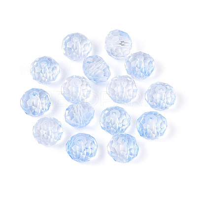Baking Paint Transparent Glass Beads X1-GLAA-N011-10mm-04-1