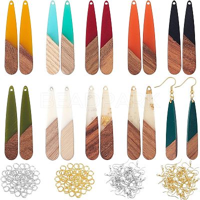 DIY Teardrop Dangle Earring Making Kits DIY-OC0006-32-1