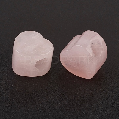 Natural Rose Quartz European Beads G-F580-C01-1