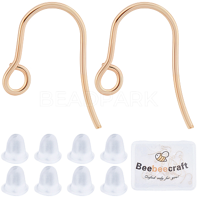 100Pcs 316 Surgical Stainless Steel Earring Hooks STAS-BBC0010-63G-1