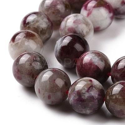 Natural Plum Blossom Tourmaline Beads Strands G-P477-01B-01-1