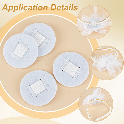 Felt Hair Base DIY-WH0430-675B-1
