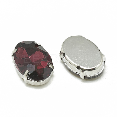 Sew on Rhinestone RGLA-T091-13x18mm-18P-1
