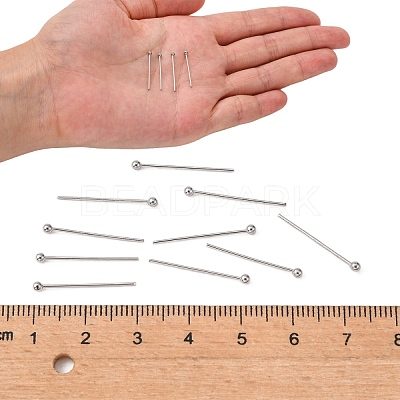 Tarnish Resistant 304 Stainless Steel Ball Head pins STAS-N017-02-20mm-1