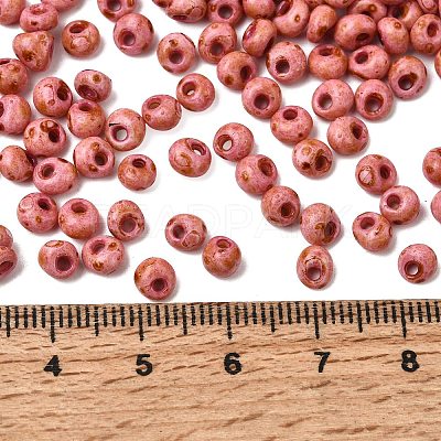 Opaque Glass Beads GL-CBA31A4-01F-1