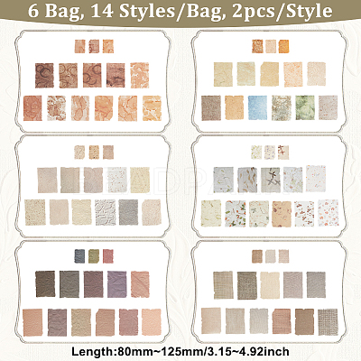 6Sets 6 Styles Scrapbook Paper Pad FIND-GA0005-08-1