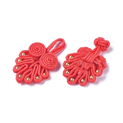 Handmade Chinese Frogs Knots Buttons Sets BUTT-WH0014-29F-1
