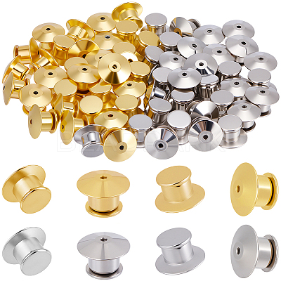 60Pcs 2 Colors Flat Round Alloy Cufflinks DIY-CY0002-51-1