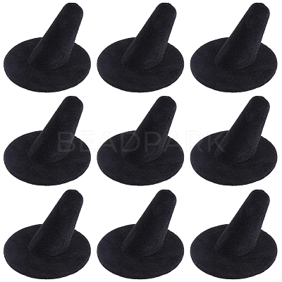 Felt & Paper Cone Jewely Ring Display Stands ODIS-WH20003-11-1