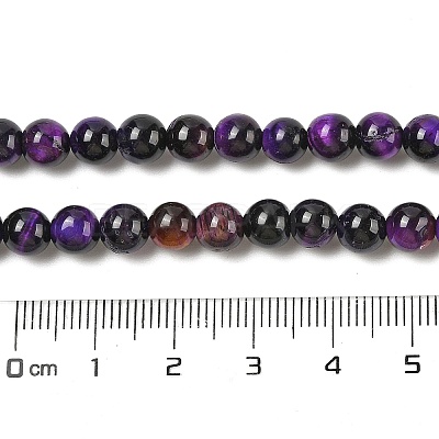 Grade AB Natural Tiger Eye Beads Strands G-B133-A02-8MM-04-1