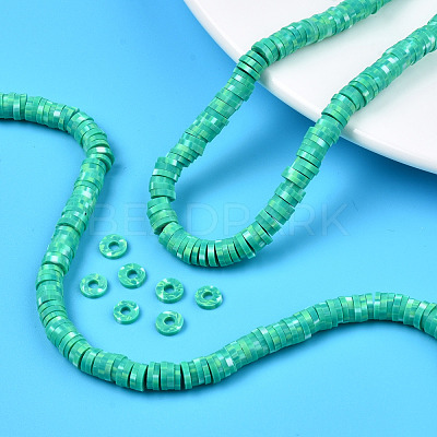 Handmade Polymer Clay Beads Strands CLAY-N008-010F-1