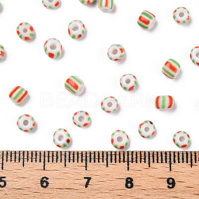 6/0 Opaque Colours Seep Glass Seed Beads X-SEED-F003-04A-07-1