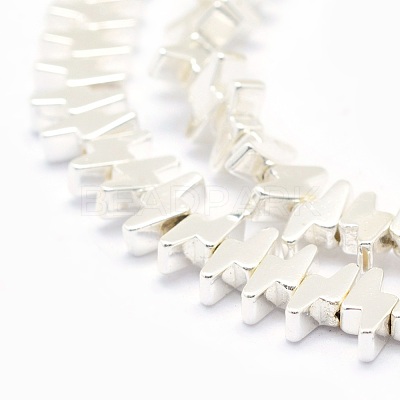 Electroplate Non-magnetic Synthetic Hematite Beads Strands X-G-L485-19-S-1