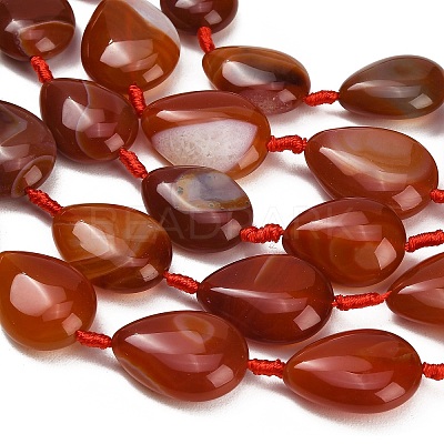 Natural Red Agate Beads Strands GG-CBAB9C6-C01-01-1