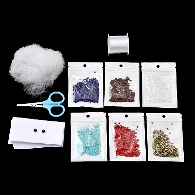 3D Octopus DIY Bead Embroidery Kits DIY-A064-02C-1