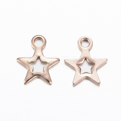 Ion Plating(IP) 304 Stainless Steel Charms X-STAS-H392-01RG-1