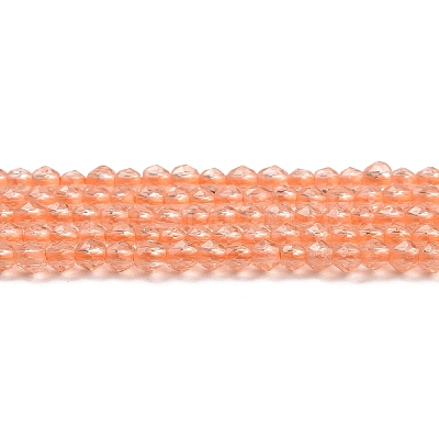 Transparent Glass Beads Strands GLAA-H021-03-03-1