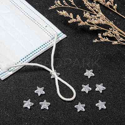 Star PVC Plastic Cord Lock for Mouth Cover X-KY-D013-02B-1