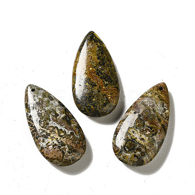 Natural Leopard Skin Jasper Pendants X-G-F731-04G-1