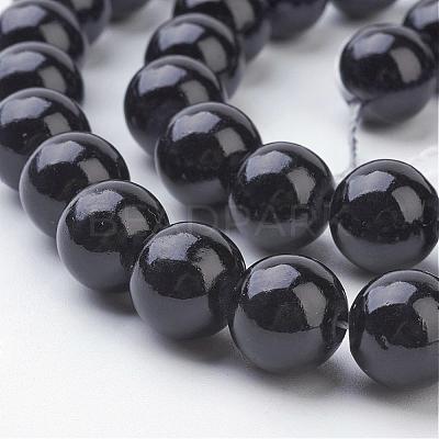 Natural Mashan Jade Round Beads Strands G-D263-10mm-XS32-1