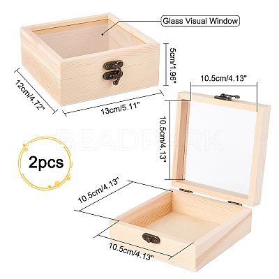 Wooden Box CON-WH0080-17B-1