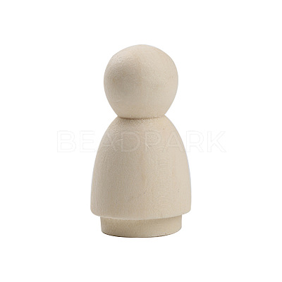 Unfinished Blank Wooden Dolls Sculpture PW-WGE1180-07-1