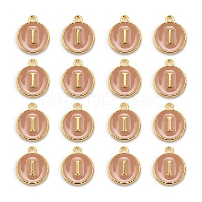 Golden Plated Alloy Enamel Charms ENAM-S118-06I-1