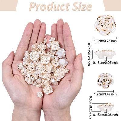 50Pcs Plastic Beads FIND-YW0008-17A-1