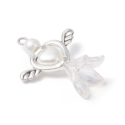 Acrylic & Tibetan Style Alloy Pendants PALLOY-JF04328-1