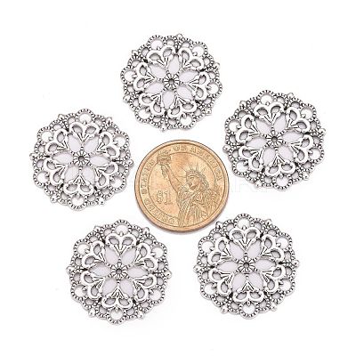 Tibetan Style Filigree Joiners Links X-TIBE-A11623-AS-LF-1