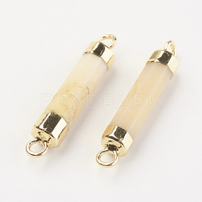 Natural Gemstone Links connectors G-F527-11-1