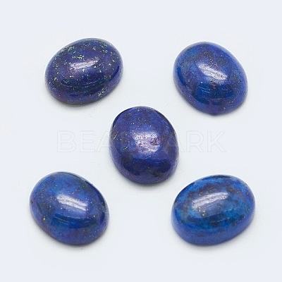 Dyed Natural Lapis Lazuli Oval Cabochons X-G-J329-17-22x30mm-1