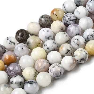 Natural Pink Opal Beads Strands G-RM250109-C4-1