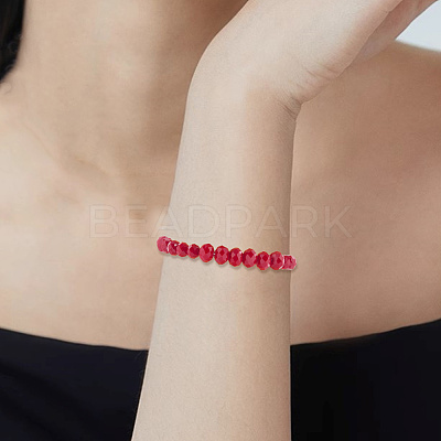 8 Strands 4 Styles Opaque Solid Color Glass Beads Strands EGLA-LT0001-04C-1