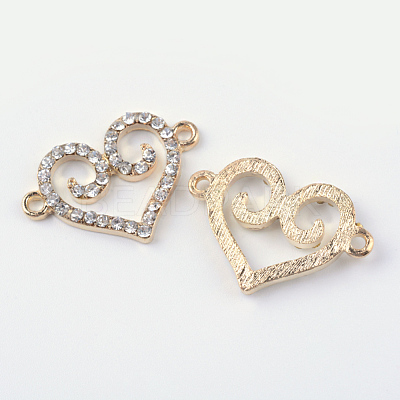 Alloy Rhinestone Links ALRI-Q065-26LG-1