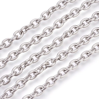 Tarnish Resistant 304 Stainless Steel Cable Chains CHS-L017-09E-1