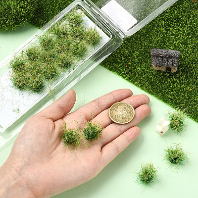 Resin Mini Grass Tufts AJEW-WH20120-10B-01-1