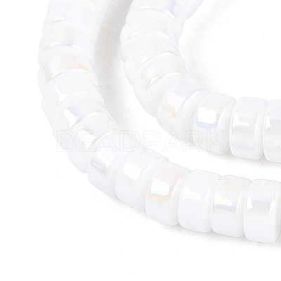 AB Color Plated Opaque Glass Beads Strands GLAA-T026-3x6mm-P10-1